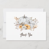 Herfst in liefde Baby shower dank u kaart (Voorkant)