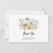 Herfst in liefde Baby shower dank u kaart (Voorkant)