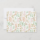 Herfst in liefde Baby shower dank u kaart (Achterkant)