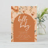 Herfst in Liefde Baby shower Feestuitnodiging Kaart (Staand voorkant)