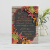 Herfst in liefde Baby shower Kaart (Staand voorkant)