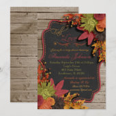 Herfst in liefde Baby shower Kaart (Voorkant / Achterkant)