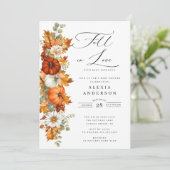 Herfst in liefde Baby shower Kaart (Staand voorkant)