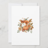 Herfst in liefde Baby shower Kaart (Achterkant)