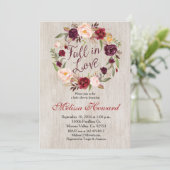 Herfst in liefde Baby shower Kaart (Staand voorkant)