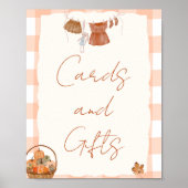 Herfst in liefde Baby shower Kaarten en geschenken Poster (Voorkant)