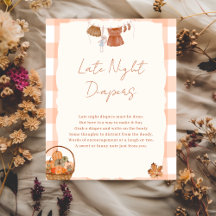 Herfst in liefde Baby shower Late Night Luiers Tek