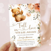 Herfst in Liefde Baby shower Teddy Bear Herfst Her Kaart