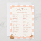 Herfst in liefde Baby Trivia Baby shower Game Kaar Kaart (Voorkant)
