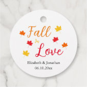 Herfst in liefde bedankjes labels (Achterkant)