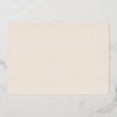 Herfst in liefde belettering terracotta verlovings folie uitnodiging (Achterkant)