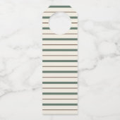 Herfst in liefde, Blauwe Pompoen, Bloemen Vrijgeze Flessenhanger (Achterkant)