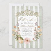 Herfst in Liefde Bloemen  Baby shower Kaart (Voorkant)