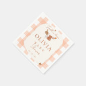 Herfst in liefde Bloemen baby shower Servet (Hoek)