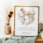 Herfst in Liefde Bloemen Bow Baby shower Luier Raf Poster