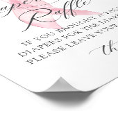 Herfst in Liefde Bloemen Bow Baby shower Luier Raf Poster (Hoek)