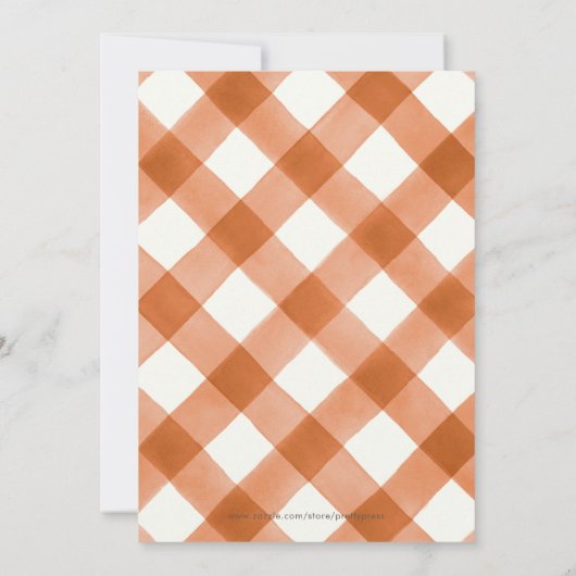 Herfst in liefde Bloemen en pompoen Vrijgezellenfe Kaart (Achterkant)