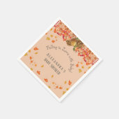 Herfst in Liefde Bloemen Herfst Baby shower Servet (Hoek)