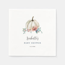 Herfst In Liefde Bloemen Pompoen Baby shower