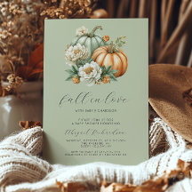 Herfst in Liefde Bloemen Pompoen Salie Groen Baby 