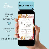 Herfst in Liefde Bloemen Rust Herfst Vrijgezellenf Kaart