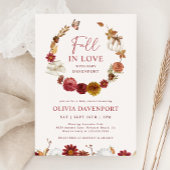 Herfst in Liefde Bloemen Rustiek Herfst Baby showe Kaart