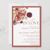  Herfst in Liefde Bloemen Vrijgezellenfeest Kaart (Voorkant)