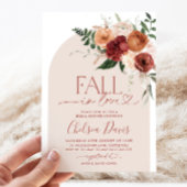 Herfst in liefde bloemenboog Vrijgezellenfeest Kaart