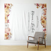 Herfst in liefde bloempompoenen Achtergrond Fotoca Wandkleed (In Situ (horizontaal))