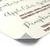 Herfst in Liefde, Blue Pumpkin Shower Signature Dr Poster (Hoek)