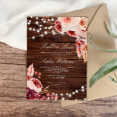 Herfst in Liefde Boheemse Rustieke Hout Vrijgezell Kaart