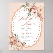 Herfst in Liefde Boho Baby shower Welkom Poster (Voorkant)