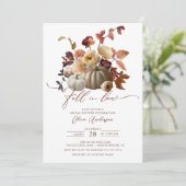 Herfst In Liefde Boho Bloemen Vrijgezellenfeest Kaart (Staand voorkant)