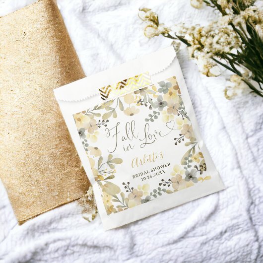 Herfst in liefde boho bloemenherfst chique vrijgez bedankzakje