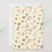 Herfst in liefde boho bloemenherfst chique vrijgez kaart (Achterkant)