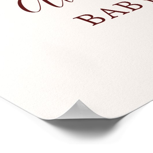 Herfst in Liefde Boho Bloemenpompoen Welkomstbord Poster (Hoek)