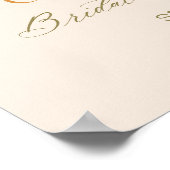 Herfst in Liefde Boho Floral Vrijgezellenfeest Wel Poster (Hoek)