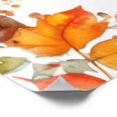 Herfst in Liefde Boho Floral Vrijgezellenfeest Wel Poster (Hoek)