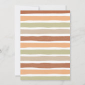 Herfst in liefde Boho kleding Baby shower Kaart (Achterkant)