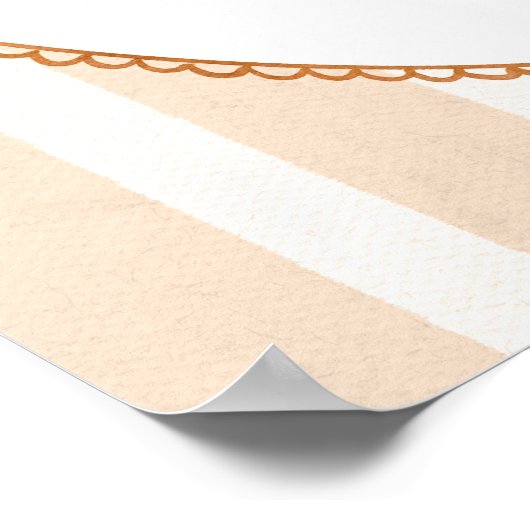 Herfst in Liefde Boho Terracotta Vrijgezellenfeest Poster (Hoek)