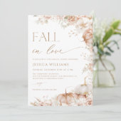 Herfst in liefde Boho Vrijgezellenfeest Kaart (Staand voorkant)