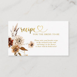 Herfst in Liefde Boho Vrijgezellenfeest Recept Ver Informatiekaartje