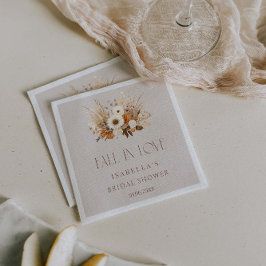 Herfst in liefde Boho Vrijgezellenfeest Servet