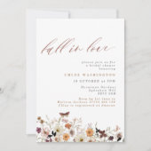 Herfst in Liefde Boho Wildbloemen Bloemen Bloemen  Kaart (Voorkant)