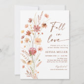 Herfst in Liefde Boho Wildflower Vrijgezellenfeest Kaart (Voorkant)