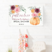 herfst in liefde bordeaux roze vrijgezellenfeest w spandoek (Insitu)