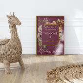 Herfst in liefde Bourgondië Herfst Elegantie met B Poster