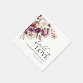 Herfst in liefde Bourgondische herfstservetten van Servet (Hoek)