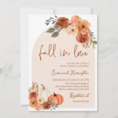 Herfst in Liefde Bruids Douche Uitnodiging, Arch B Kaart (Voorkant)