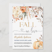 Herfst in Liefde Bruids Douche Uitnodiging Bewerkb (Voorkant)